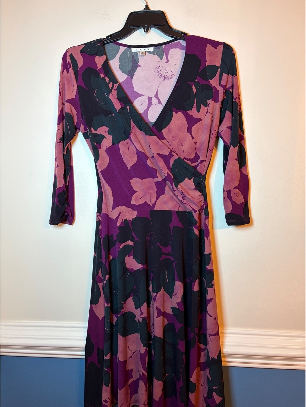 Cabi Floral Print Wrap Dress Medium